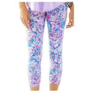 Lilly Pulitzer Women's XL Luxletic Weekender Cropped Pants Capris La Playa